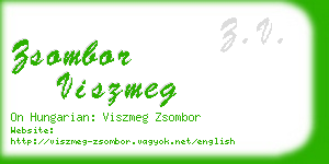 zsombor viszmeg business card